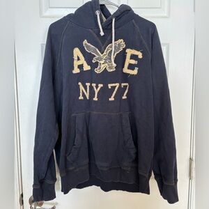 American Eagle vintage y2k hoodie navy L